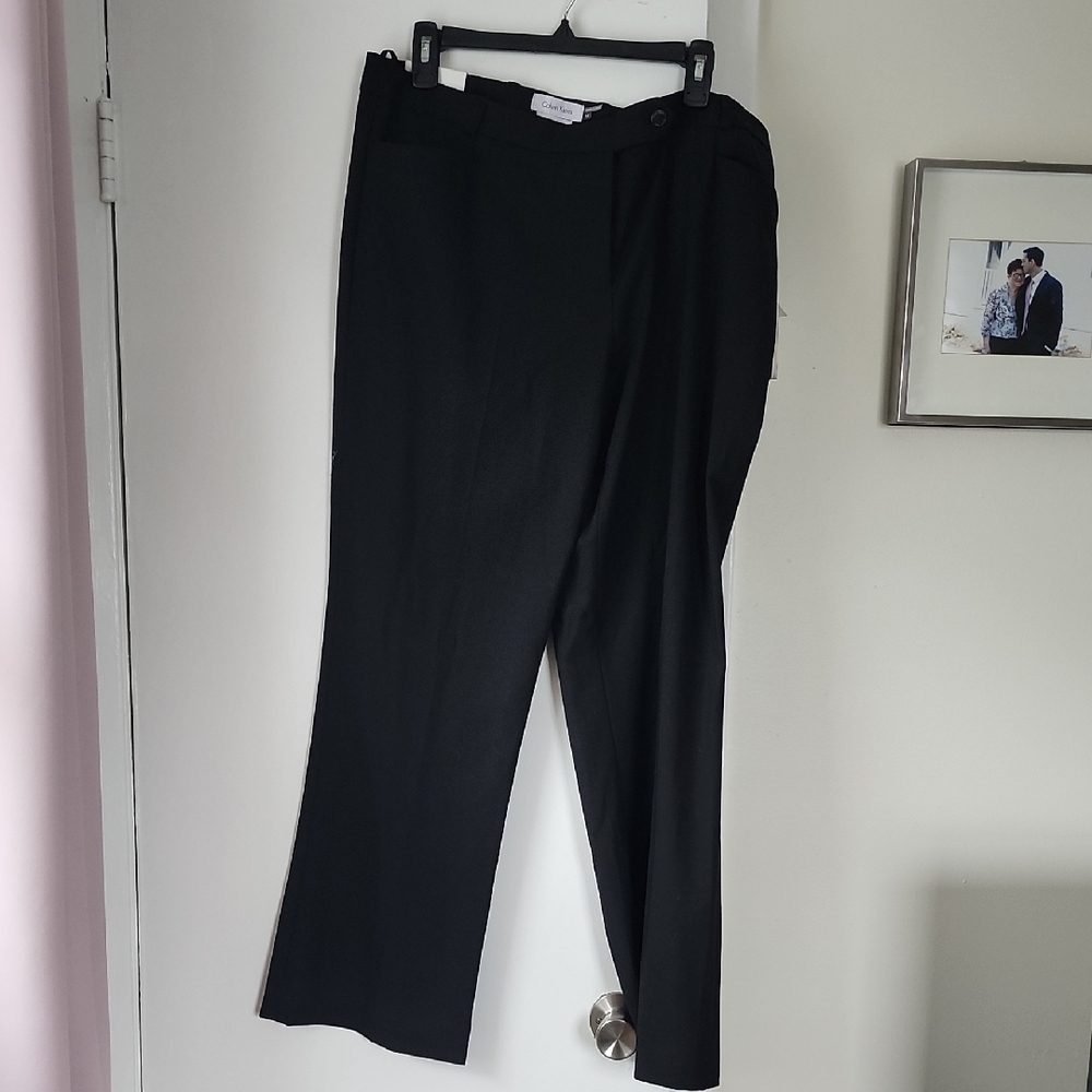 Calvin Klein Black Short Fit Trousers